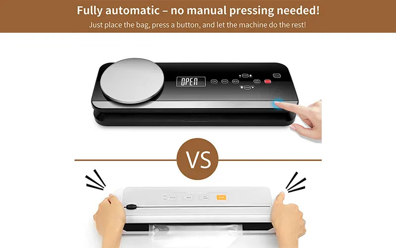 vacuum sealer with accessory hose